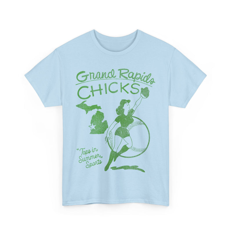 Load image into Gallery viewer, Grand Rapids Chicks Womens Nostalgic Retro Baseball Team T-shirt
