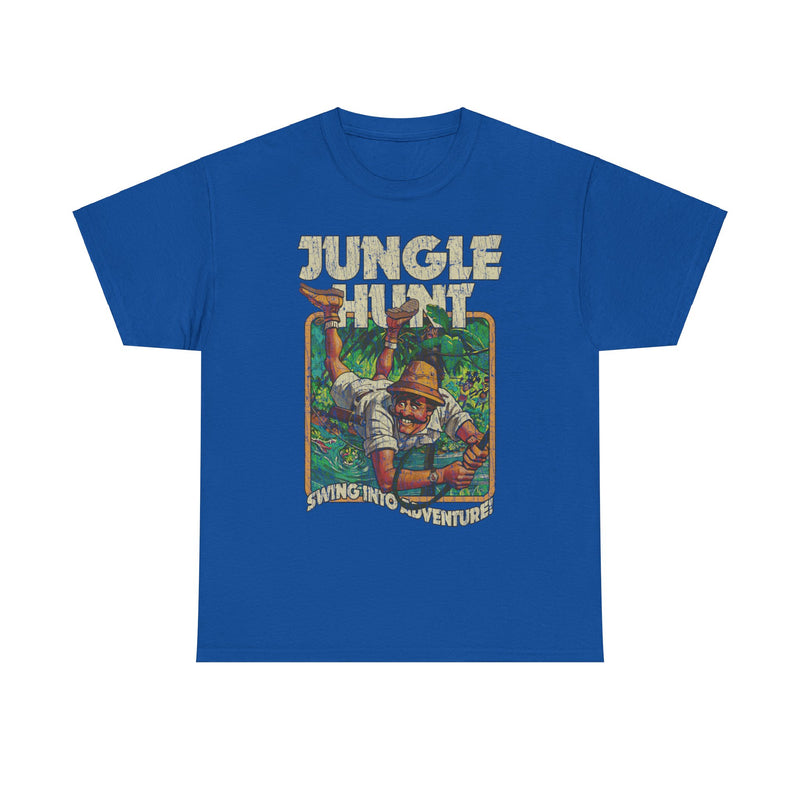 Load image into Gallery viewer, Jungle Hunt Swing Into Adventure 1982 Video Game T-shirt
