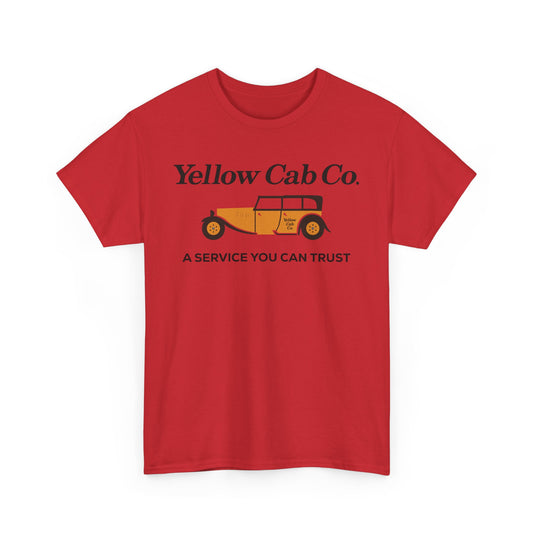 Yellow Cab Co A Service You Can Trust Vintage Taxi Logo Retro T-shirt