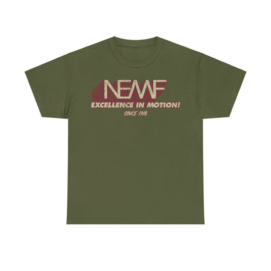 NEMF New England Motor Freight 1918 Trucking Distressed Print T-shirt