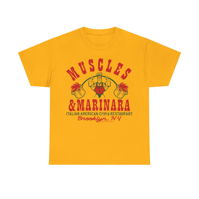 Load image into Gallery viewer, Muscles Marinara New York Italian American Gym Restaurant T-shirt
