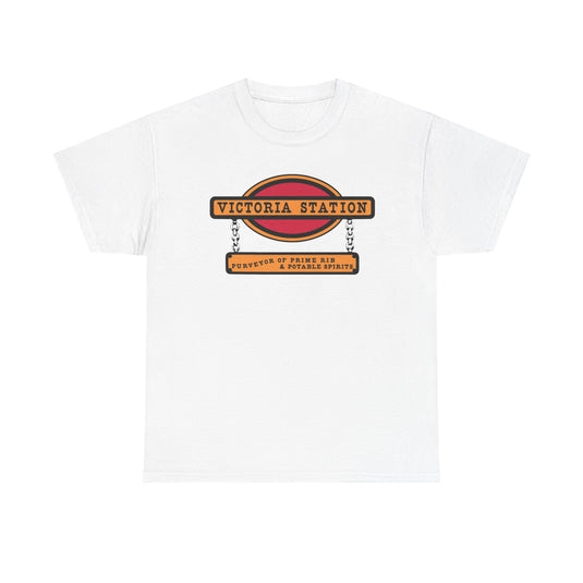 Victoria Station T-Shirt - Restaurant Industry Bankrupt Logo Tee