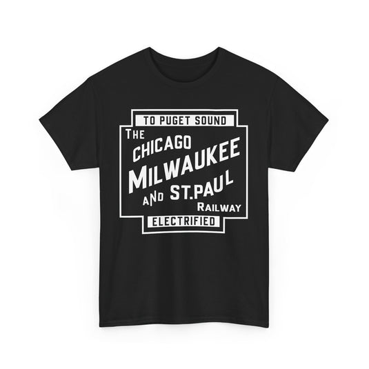Chicago Milwaukee St. Paul & Pacific Railroad Nostalgic Logo t-shirt