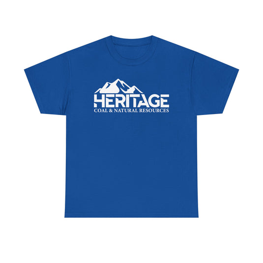 Heritage Coal T-Shirt Defunct Natural Resources Company Bankrupt Logo Tee