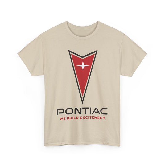 Pontiac We Build Excitement Red Arrow Star Logo Classic T-shirt