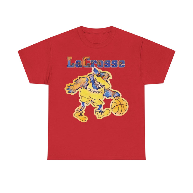 Load image into Gallery viewer, LaCrosse Catbirds Basketball Nostalgic Retro Logo T-shirt
