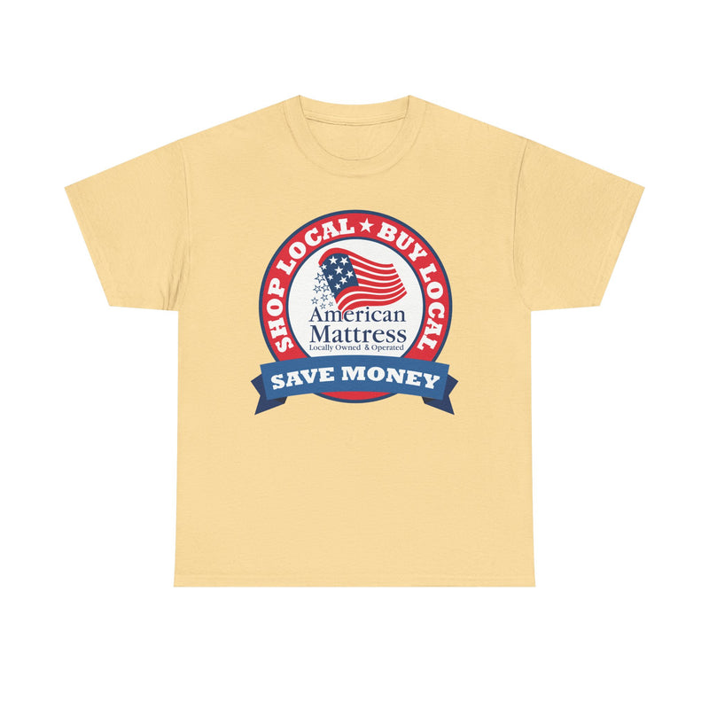 Load image into Gallery viewer, American Mattress Shop Local T-Shirt - Retail Industry Logo Tee
