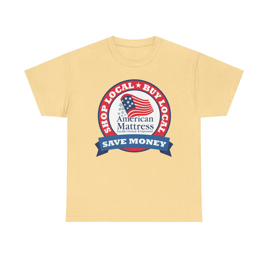 American Mattress Shop Local T-Shirt - Retail Industry Logo Tee