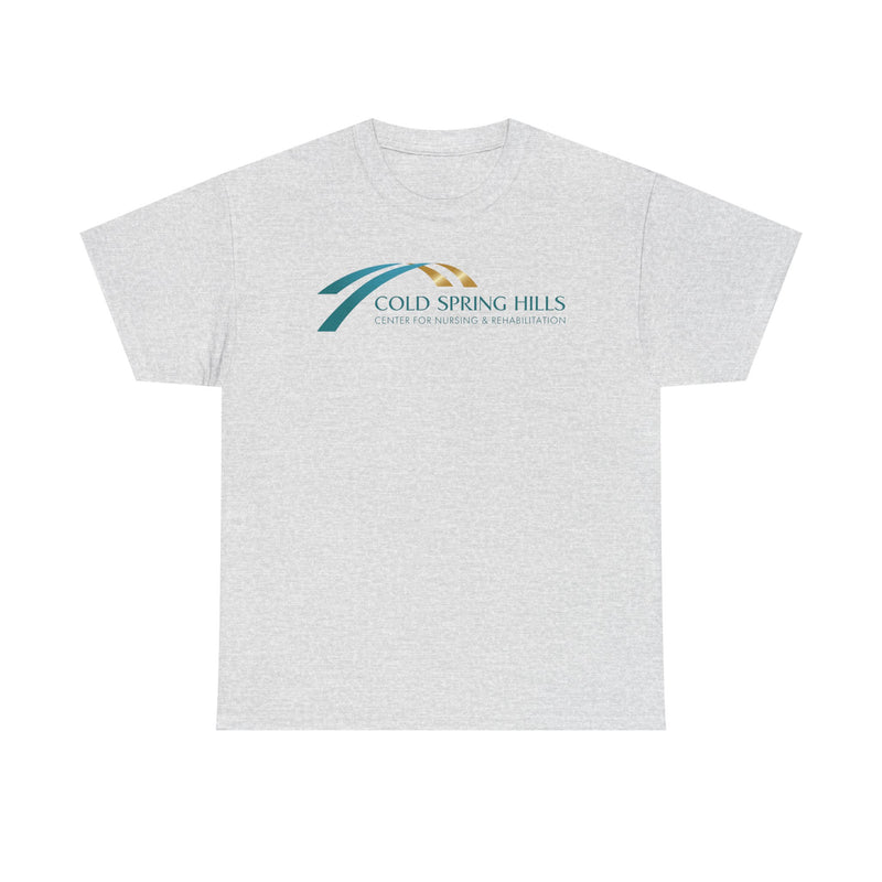 Load image into Gallery viewer, Cold Spring Hills T-Shirt Nursing Rehabilitation Bankrupt Company Logo Tee
