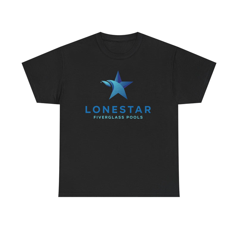 Load image into Gallery viewer, Lonestar Fiberglass Pools T-Shirt Defunct Pool Company Bankrupt Logo Tee
