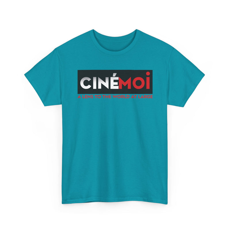 Load image into Gallery viewer, Cinemoi A Lens To The World At Large Logo Graphic T-Shirt Rare Defunct Brand Tee
