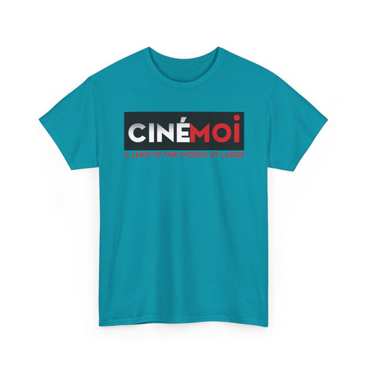 Cinemoi A Lens To The World At Large Logo Graphic T-Shirt Rare Defunct Brand Tee