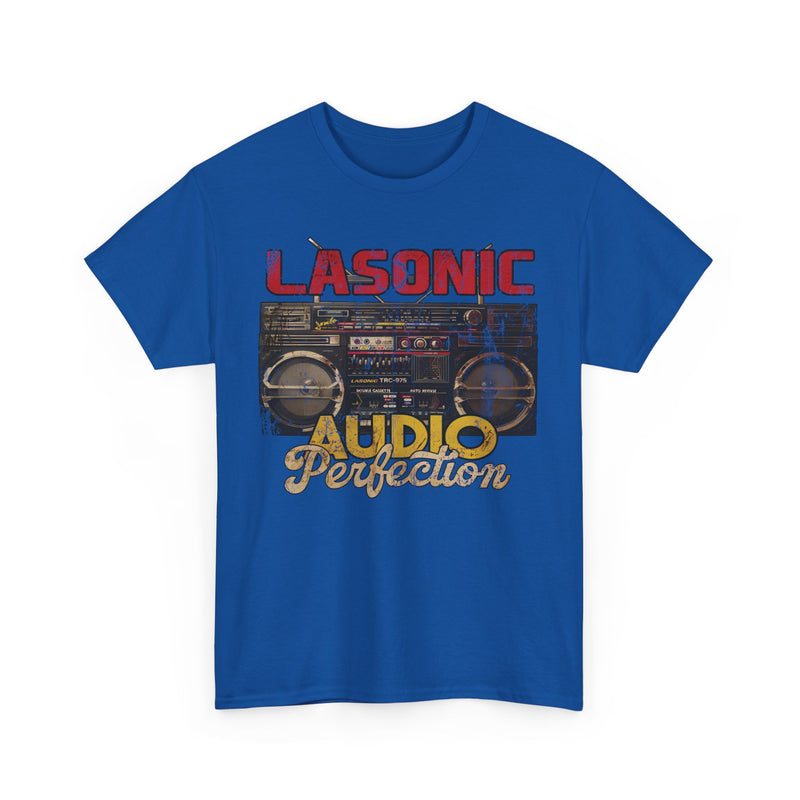 Load image into Gallery viewer, Lasonic Audio Perfection Electronics Corporation Boom Box T-shirt

