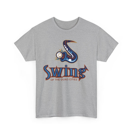 Swing of the Quad Cities Iowa Baseball 2004-2007 T-shirt