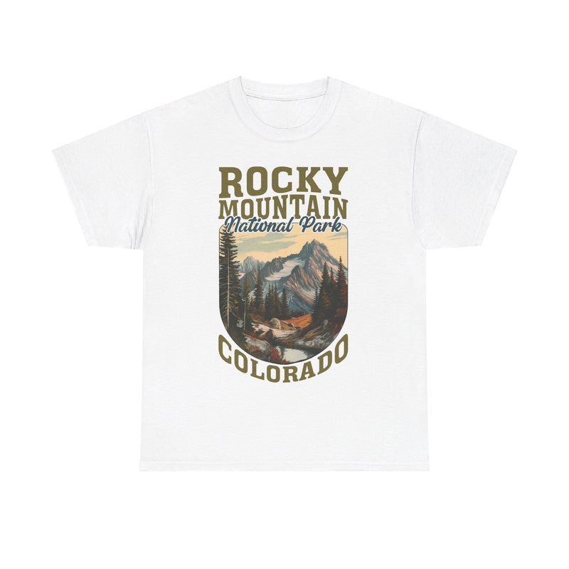 Load image into Gallery viewer, Rocky Mountain National Park Colorado Poster Print T-shirt
