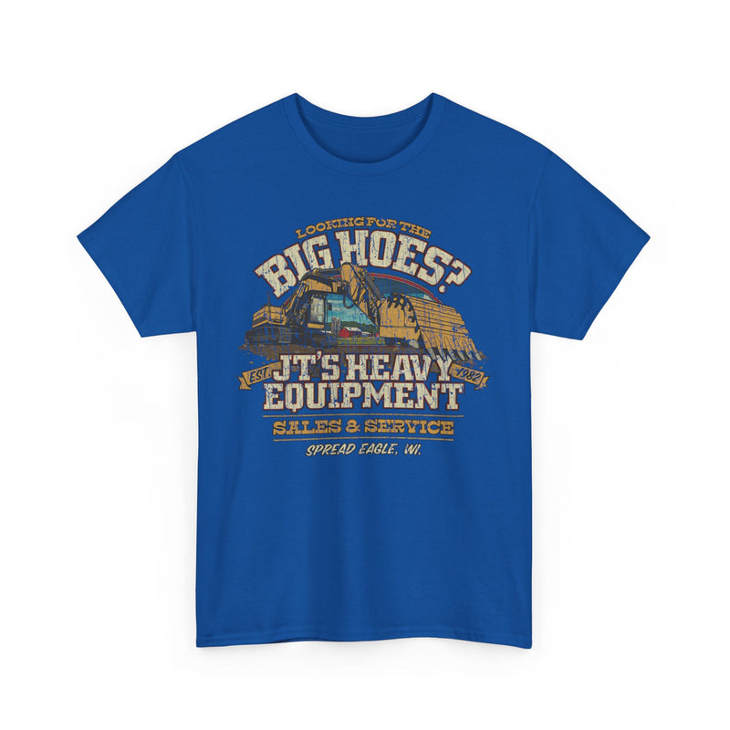 Load image into Gallery viewer, JTs Heavy Equipment Big Hoes Wisconsin T-shirt
