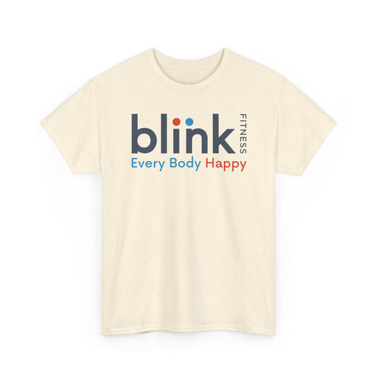Blink Fitness T-Shirt Defunct Gym Chain Every Body Happy Workout Tee