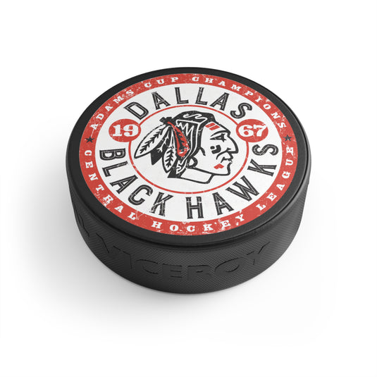 Dallas Black Hawks Texas Hockey Puck