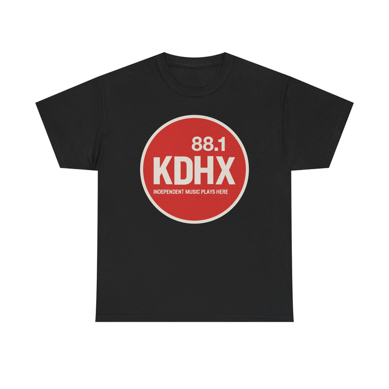 Load image into Gallery viewer, KDHX 88.1 FM T-Shirt - Radio Broadcasting Industry Station Logo Tee
