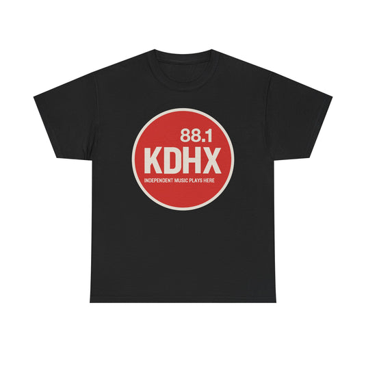 KDHX 88.1 FM T-Shirt - Radio Broadcasting Industry Station Logo Tee