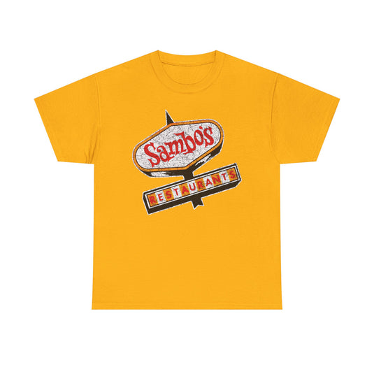 Sambos Restaurant California Sign Logo T-shirt