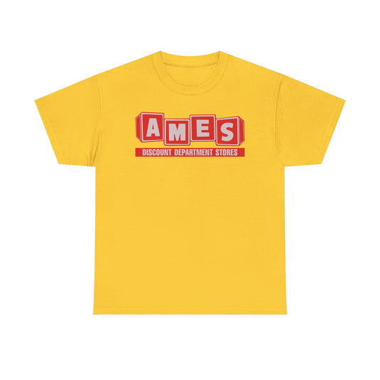 AMES Discount Department Stores Vintage Retail Logo T-Shirt