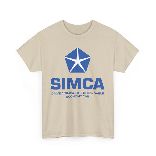 Simca Drive A Simca The Dependable Economy Car Vintage Logo T-shirt