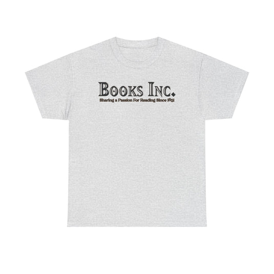 Books Inc T-Shirt Vintage Bookstore Logo Defunct Company Tee