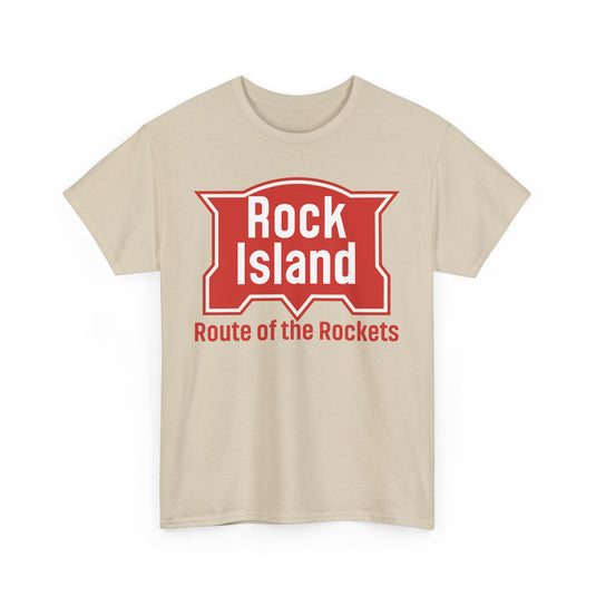 Rock Island Route of Rockets Vintage Railroad Logo T-Shirt