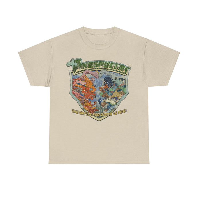 Dinosaucers Battle for Earth 1987 Cartoon Televison Show T-shirt
