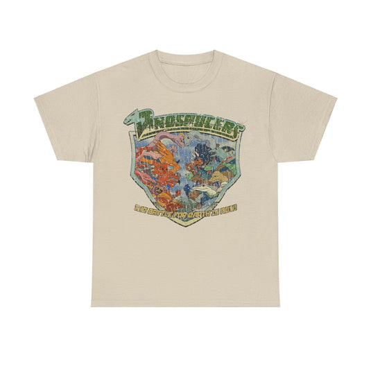 Dinosaucers Battle for Earth 1987 Cartoon Televison Show T-shirt