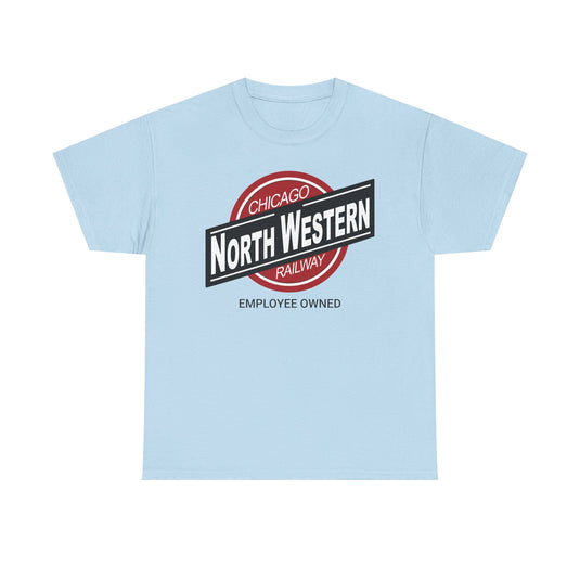 Chicago NorthWestern Employee Owned Railway Railroad Illinois Logo T-Shirt