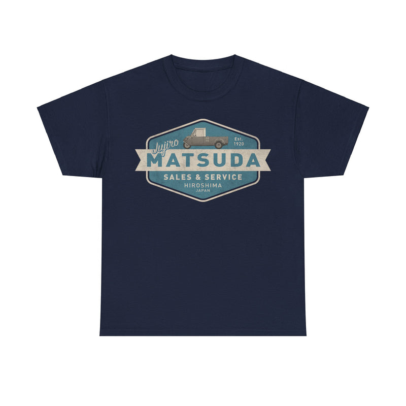 Load image into Gallery viewer, Jujiro Matsuda Est 1920 Mazda Hiroshima Japan Car T-shirt
