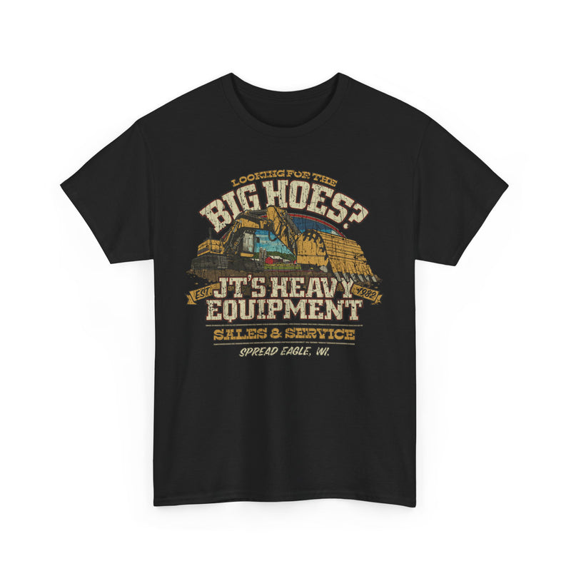 Load image into Gallery viewer, JTs Heavy Equipment Big Hoes Wisconsin T-shirt
