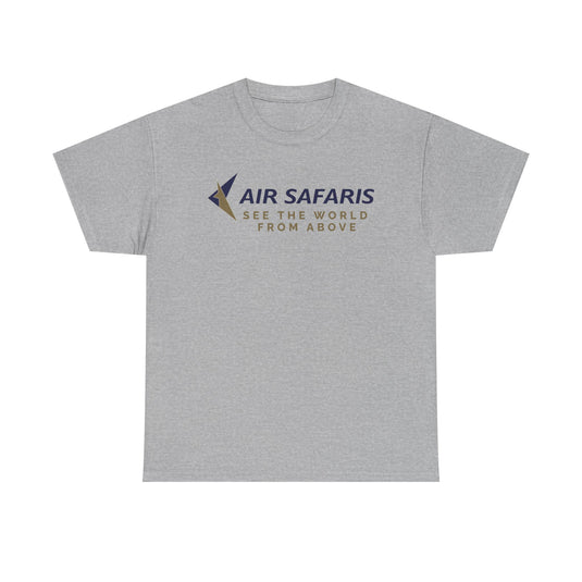 Air Safaris See the World From Above Vintage Airline Logo Aviation T-shirt