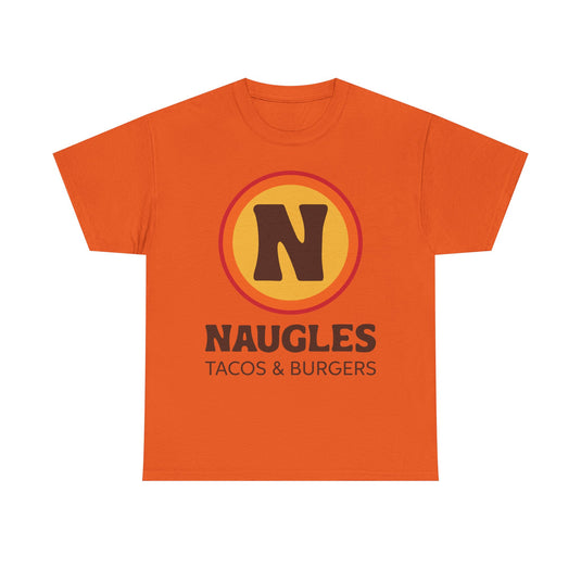 Naugles Tacos & Burgers Vintage Fast Food Logo Restaurant T-Shirt