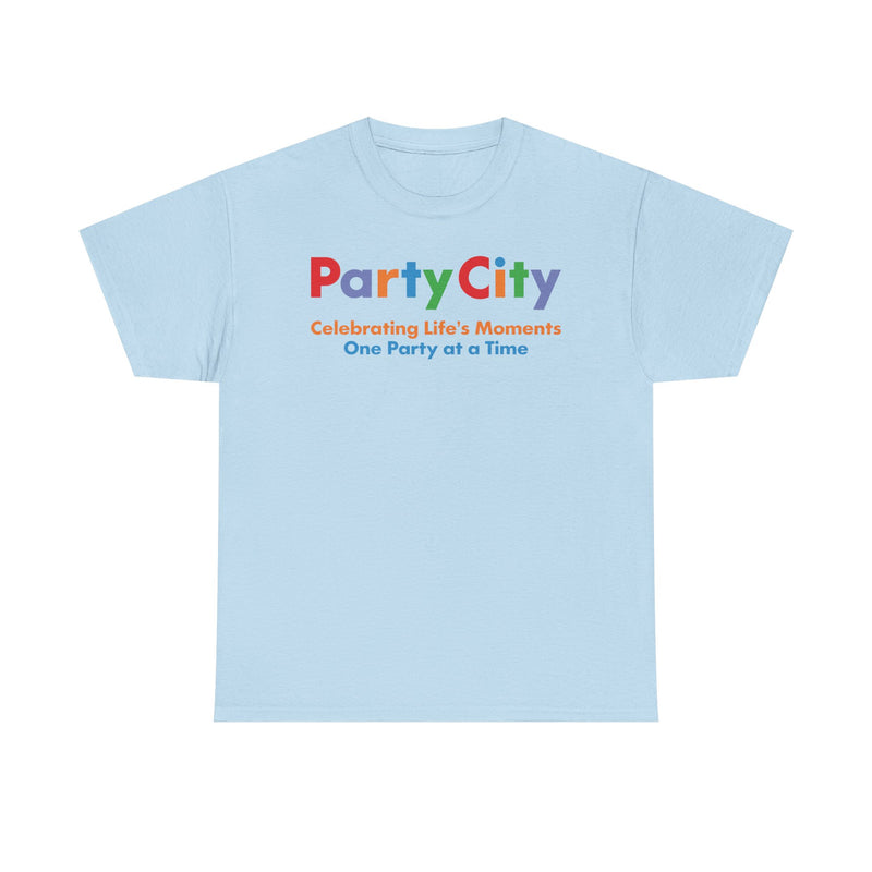 Load image into Gallery viewer, Party City Defunct Party Supply Store T-Shirt Celebrating Life&#39;s Moments Tee
