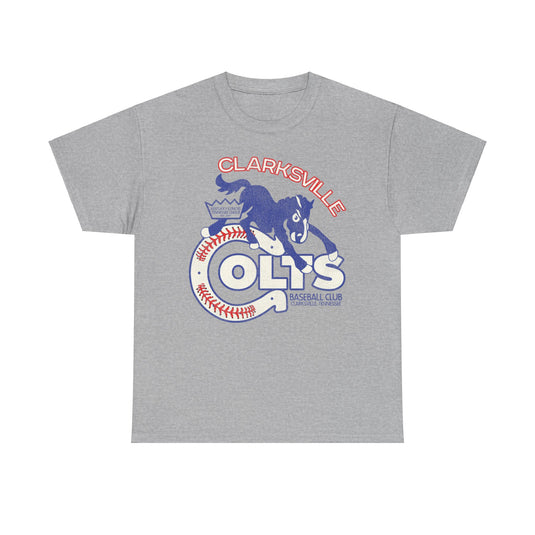 Clarksville Colts Nostalgic Retro Baseball Team T-shirt