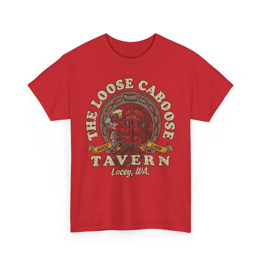 The Loose Caboose Tavern 1967 Lacey Washington Bar Restaurant T-shirt