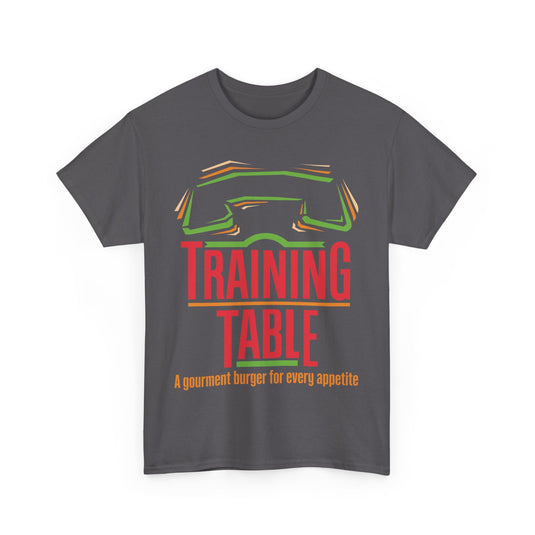 Training Table Gourmet Burger Vintage Restaurant Logo Chain T-Shirt