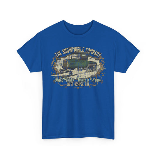 The Snowmobile Company 1922 West Ossipee New Hampshire Car Snow Logo T-shirt