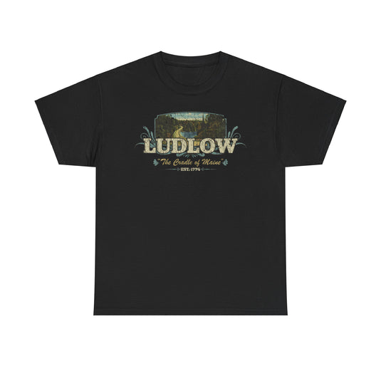 Ludlow The Cradle of Maine 1774 Macroverse T-shirt