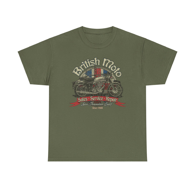 Load image into Gallery viewer, British Moto San Francisco California Motorcycle T-shirt
