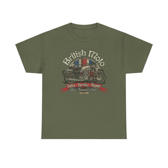 British Moto San Francisco California Motorcycle T-shirt