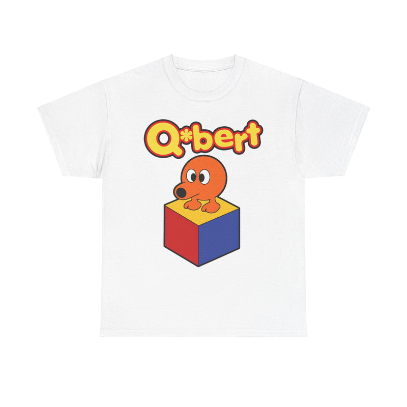 Load image into Gallery viewer, Qbert Logo Video Game Nostalgic T-shirt
