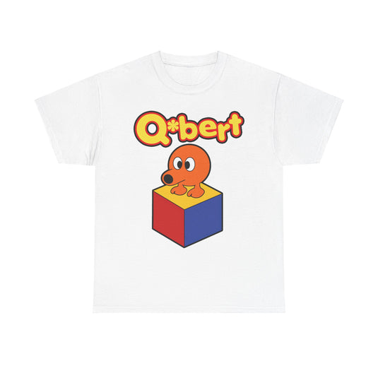 Qbert Logo Video Game Nostalgic T-shirt