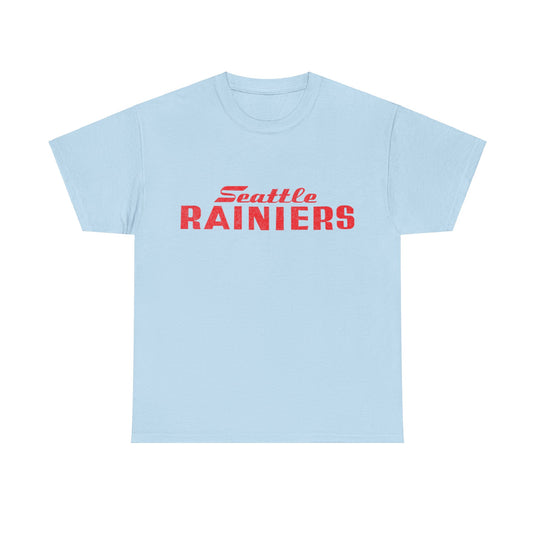 Seattle Rainiers Red Logo Nostalgic Retro Baseball Team T-shirt