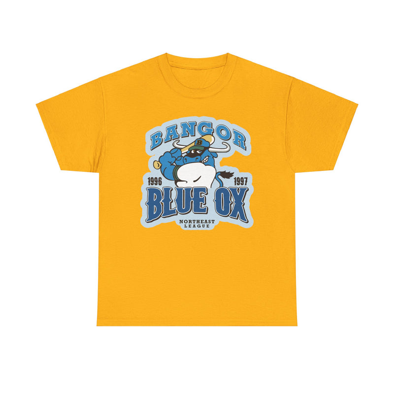 Load image into Gallery viewer, Bangor Blue Ox Maine Northeast League Baseball 1996-1997 T-shirt
