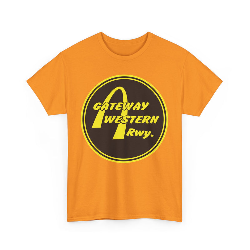Load image into Gallery viewer, Gateway Western Railway Vintage Railroad Train Logo T-Shirt
