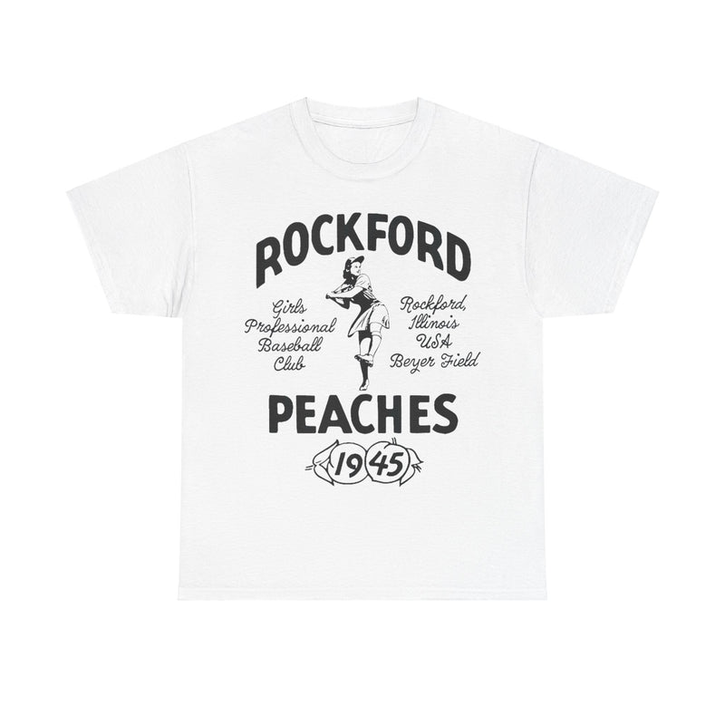 Load image into Gallery viewer, Rockford Illinois Peaches Nostalgic Retro Baseball Team T-shirt
